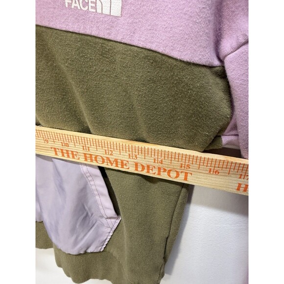 THE NORTH FACE Kid's Girl's 1/2 Zip Fleece Hoodie Sweater Cotton Blend Pink M - Picture 4 of 11